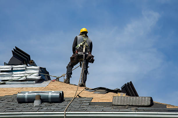 Professional Roofing technician working in Almo, ID